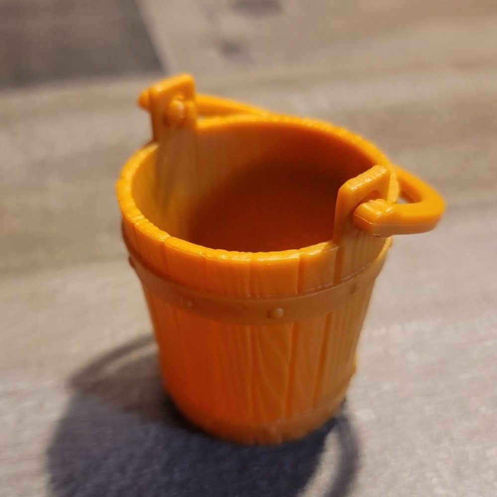 Bucket doll accessory farm toy